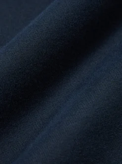 Flash Sale Pleated Track Pant In Navy Cotton/Wool Twill Men Trousers.