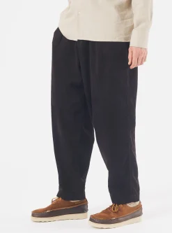 Clearance Pleated Track Pant In Licorice Cord Men Suiting.