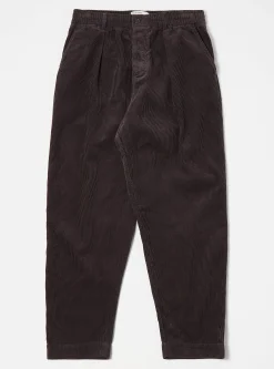 Clearance Pleated Track Pant In Licorice Cord Men Suiting.