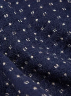 Shop Pleated Track Pant In Indigo Shingora Dot Men Suiting.