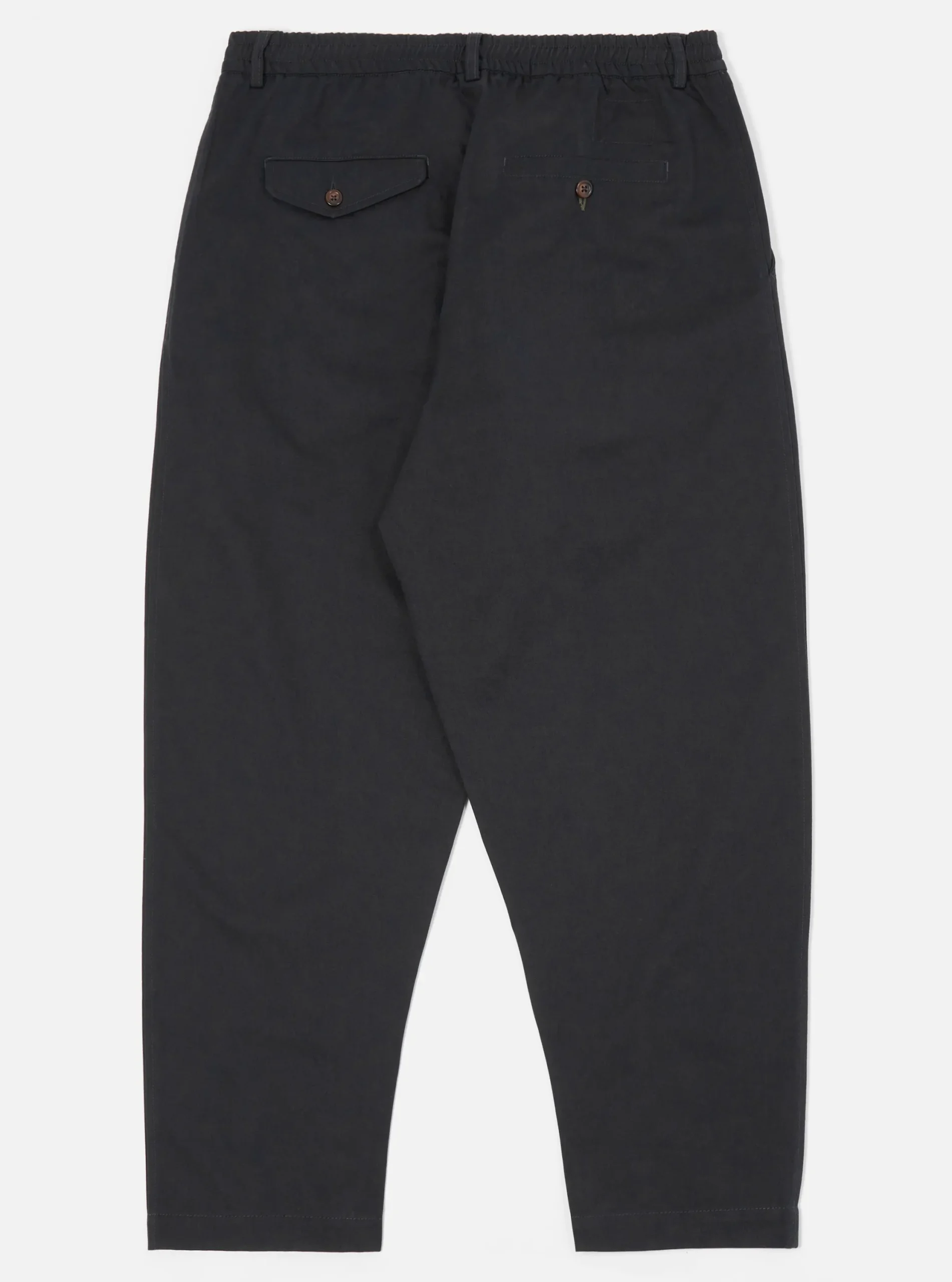 Best Sale Pleated Track Pant In Black Twill Men Suiting.