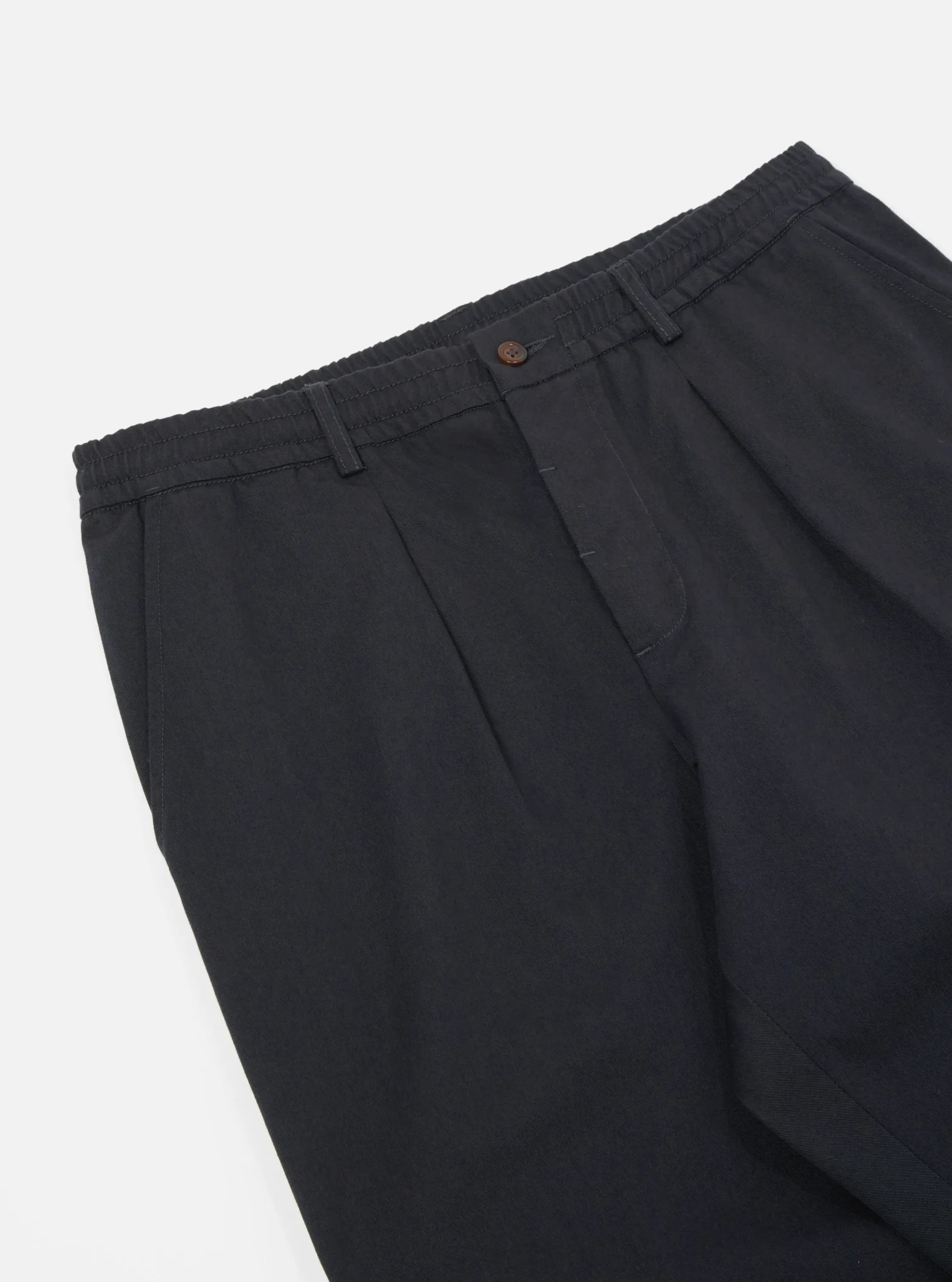 Best Sale Pleated Track Pant In Black Twill Men Suiting.