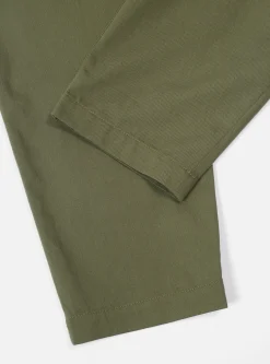 Cheap Pleated Track Pant In Light Olive Twill Men Suiting.