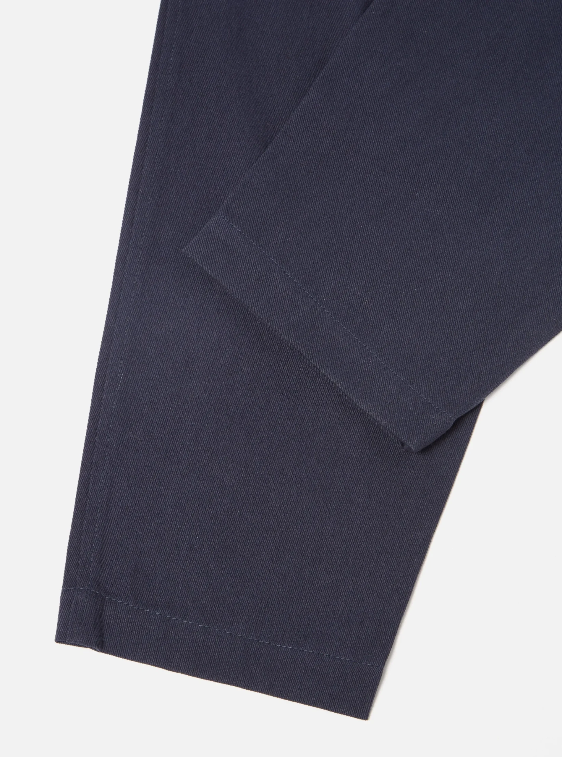 Fashion Pleated Track Pant In Navy Winter Twill Men Suiting.