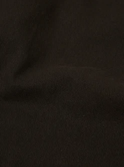 Cheap Pleated Track Pant In Black Winter Twill Men Suiting.