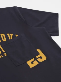 Shop Print Pocket Tee In Navy Single Jersey Pl&S Men Tees & Sweats.
