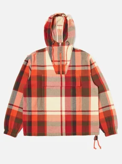 Cheap Pullover Anorak In Red Earth Check Men Coats & Outerwear.