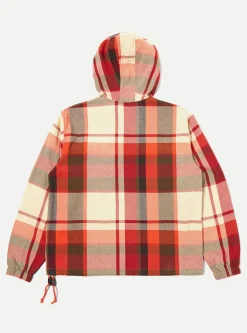 Cheap Pullover Anorak In Red Earth Check Men Coats & Outerwear.
