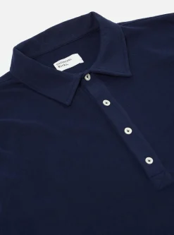 Clearance Pullover L/S Shirt In Navy Recycled Wool Mix Sj Men Shirts.