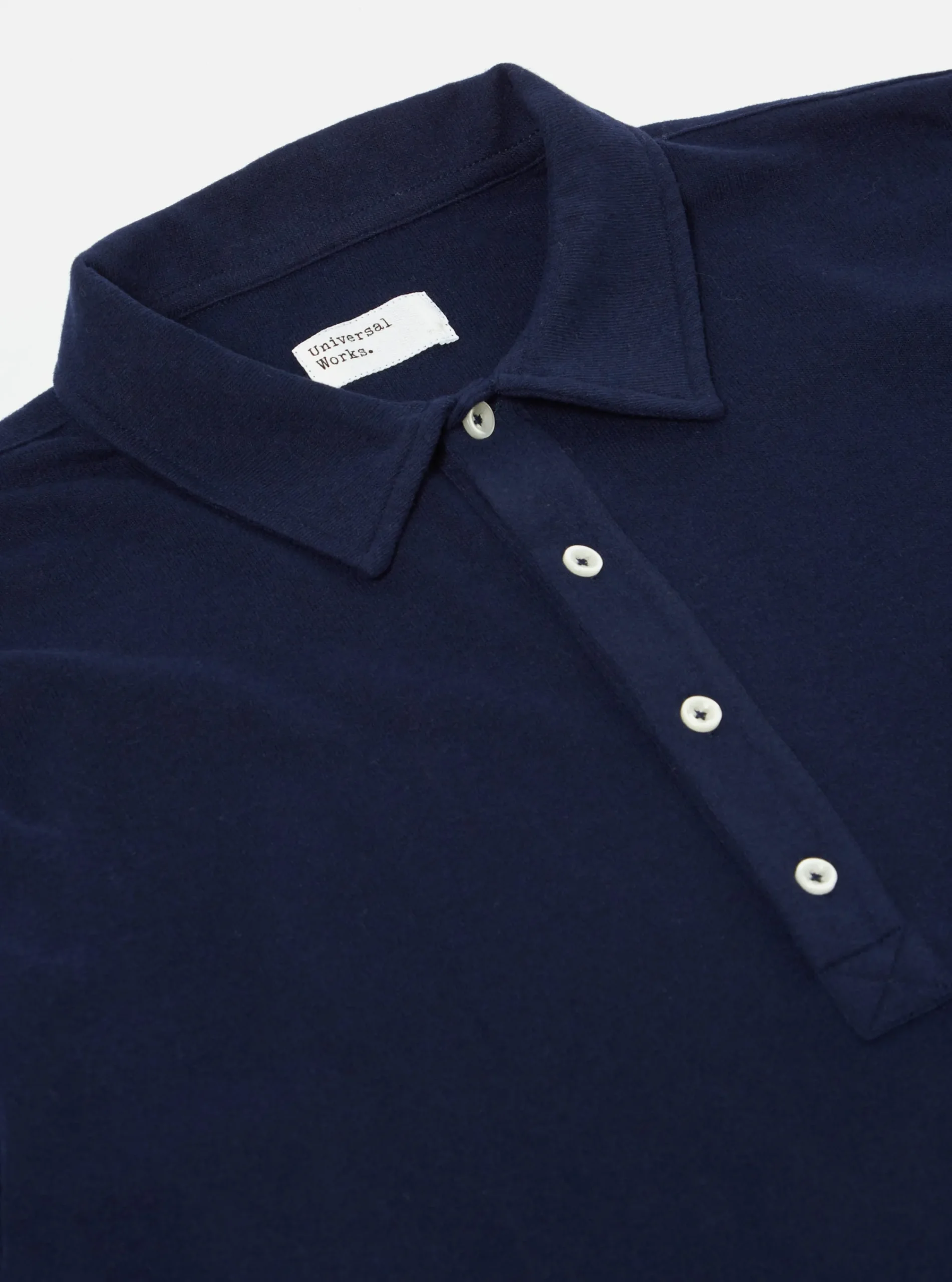 Clearance Pullover L/S Shirt In Navy Recycled Wool Mix Sj Men Shirts.