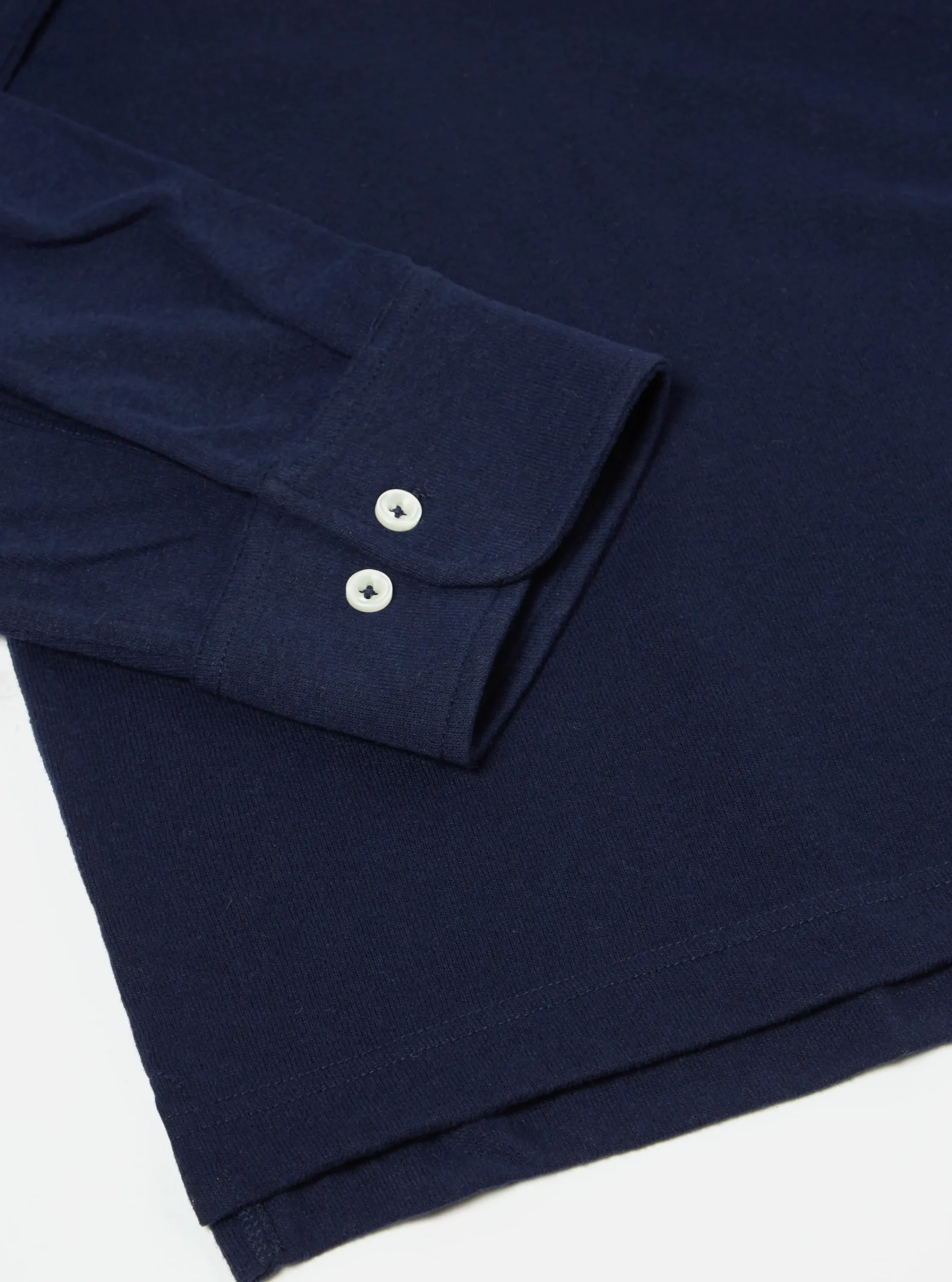 Clearance Pullover L/S Shirt In Navy Recycled Wool Mix Sj Men Shirts.