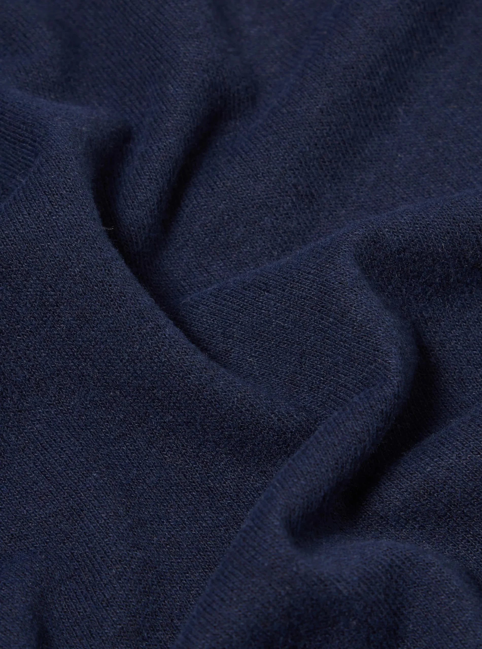 Clearance Pullover L/S Shirt In Navy Recycled Wool Mix Sj Men Shirts.