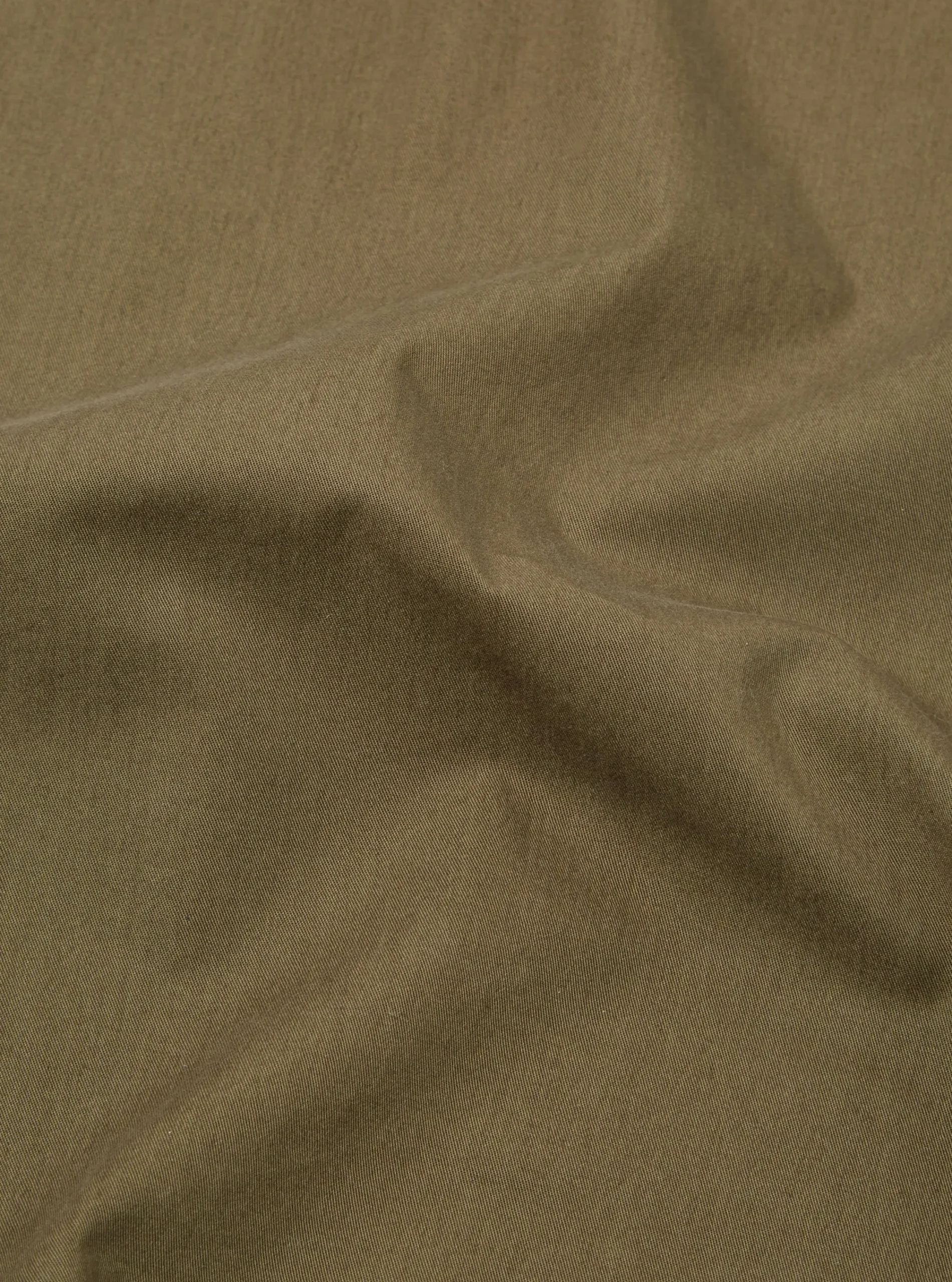 Flash Sale Pullover L/S Shirt In Olive Scuba Cotton Men Overshirts.