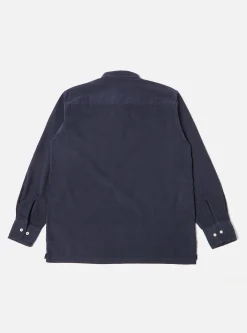 Best Sale Pullover L/S Shirt In Navy Super Fine Cord Men Overshirts.