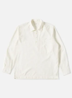 Cheap Pullover L/S Shirt In Ecru Super Fine Cord Men Overshirts.