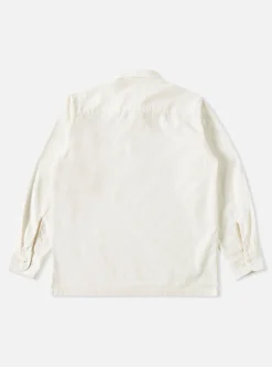 Cheap Pullover L/S Shirt In Ecru Super Fine Cord Men Overshirts.