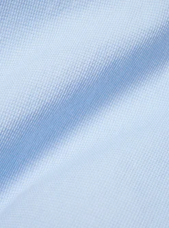 Store Pullover S/S Shirt In Sky Barca Waffle Cotton Men Shirts.