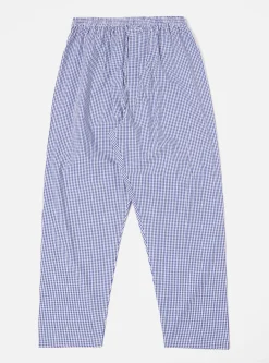Cheap Pyjama In Blue Gingham Check Men Nightwear.