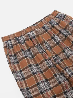 Online Pyjama In Brown Ikat Twill Check Men Nightwear.