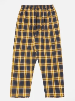 Best Sale Pyjama In Gold/Navy Himalaya Check Men Nightwear.
