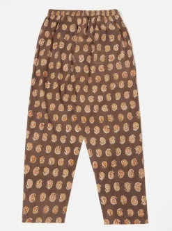 Discount Pyjama In Light Brown Kalamkari Print Men Nightwear.