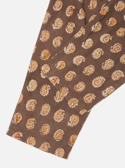 Discount Pyjama In Light Brown Kalamkari Print Men Nightwear.