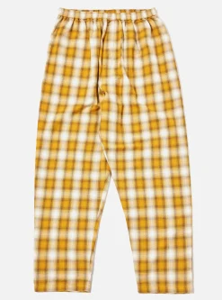 Cheap Pyjama In Mustard Shadow Check Men Nightwear.