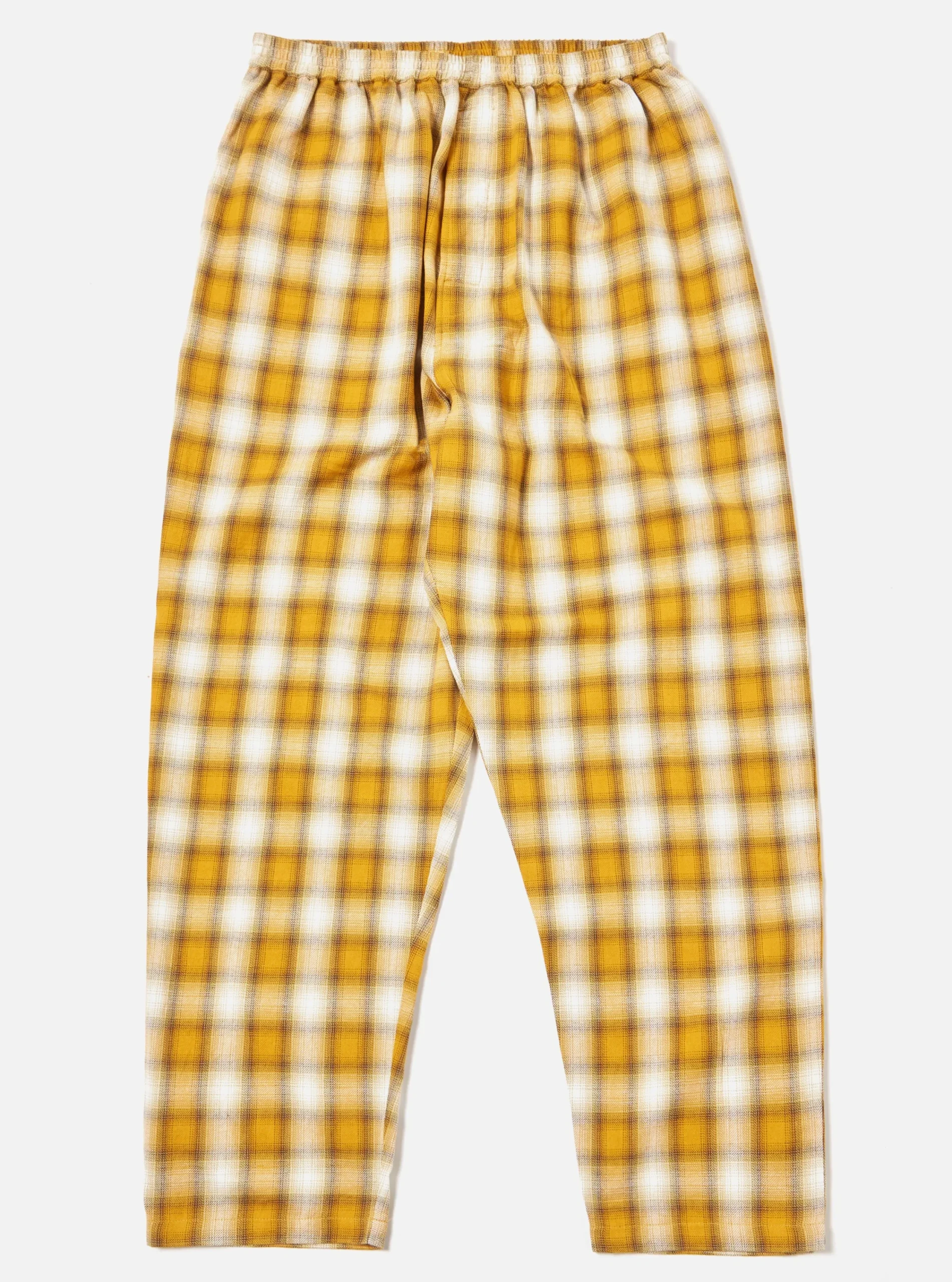 Cheap Pyjama In Mustard Shadow Check Men Nightwear.