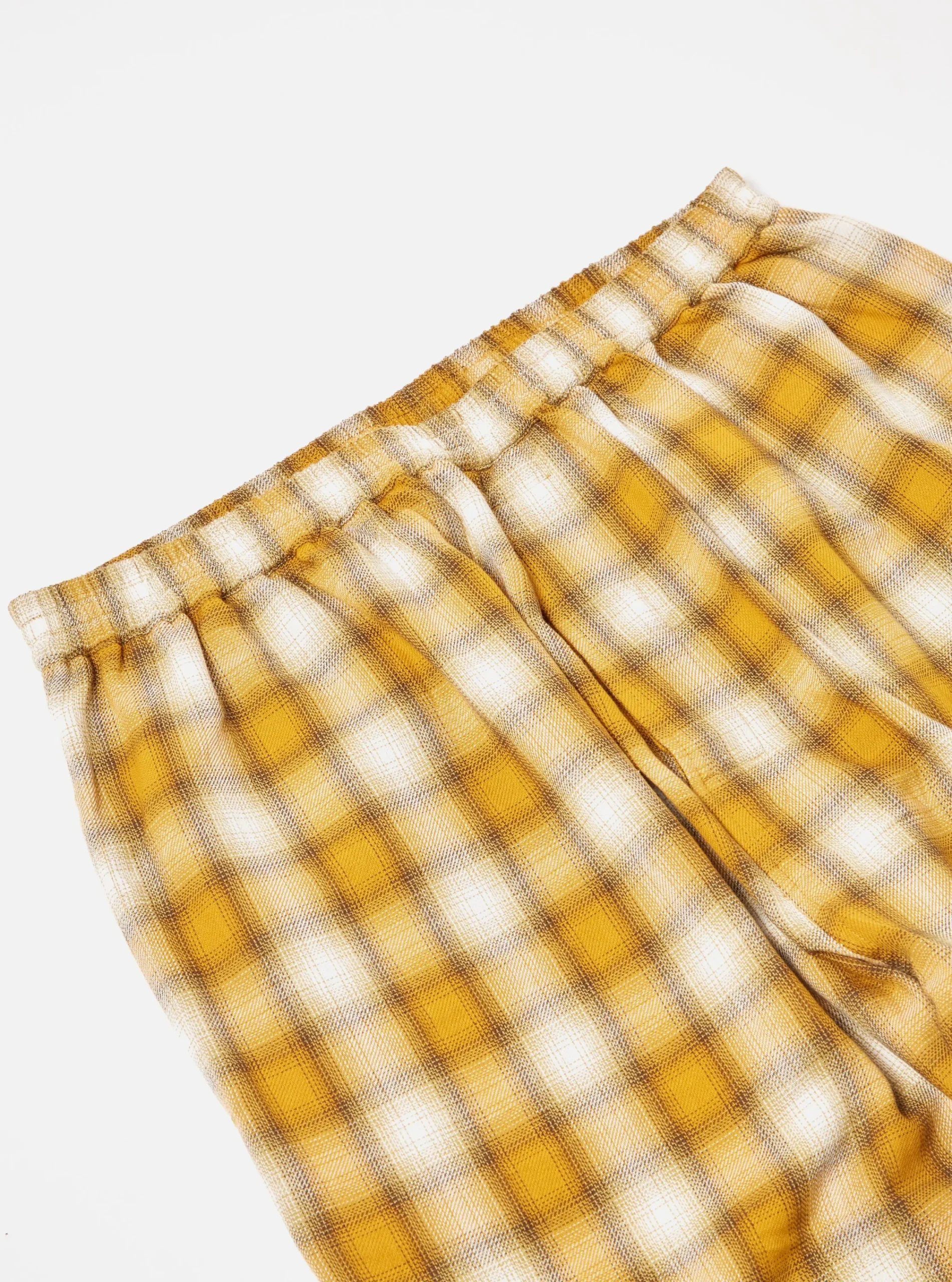 Cheap Pyjama In Mustard Shadow Check Men Nightwear.
