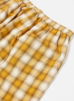 Cheap Pyjama In Mustard Shadow Check Men Nightwear.