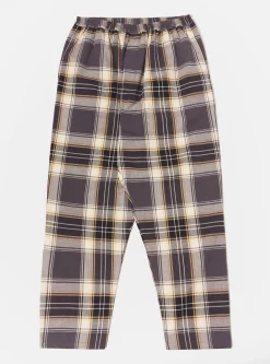 Shop Pyjama In Navy/Yellow Weave Check Men Nightwear.