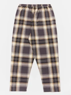 Shop Pyjama In Navy/Yellow Weave Check Men Nightwear.