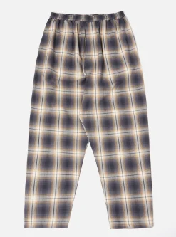 Online Pyjama In Navy Es Shadow Check Men Nightwear.