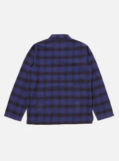 Clearance Pyjama Set In Indigo Brushed Check Men Nightwear.