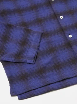 Clearance Pyjama Set In Indigo Brushed Check Men Nightwear.