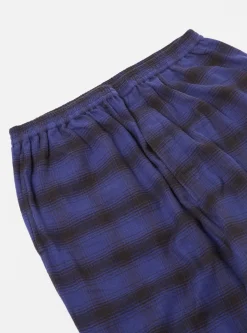 Clearance Pyjama Set In Indigo Brushed Check Men Nightwear.