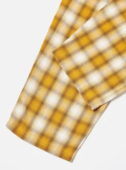 Clearance Pyjama Set In Mustard Shadow Check Men Nightwear.