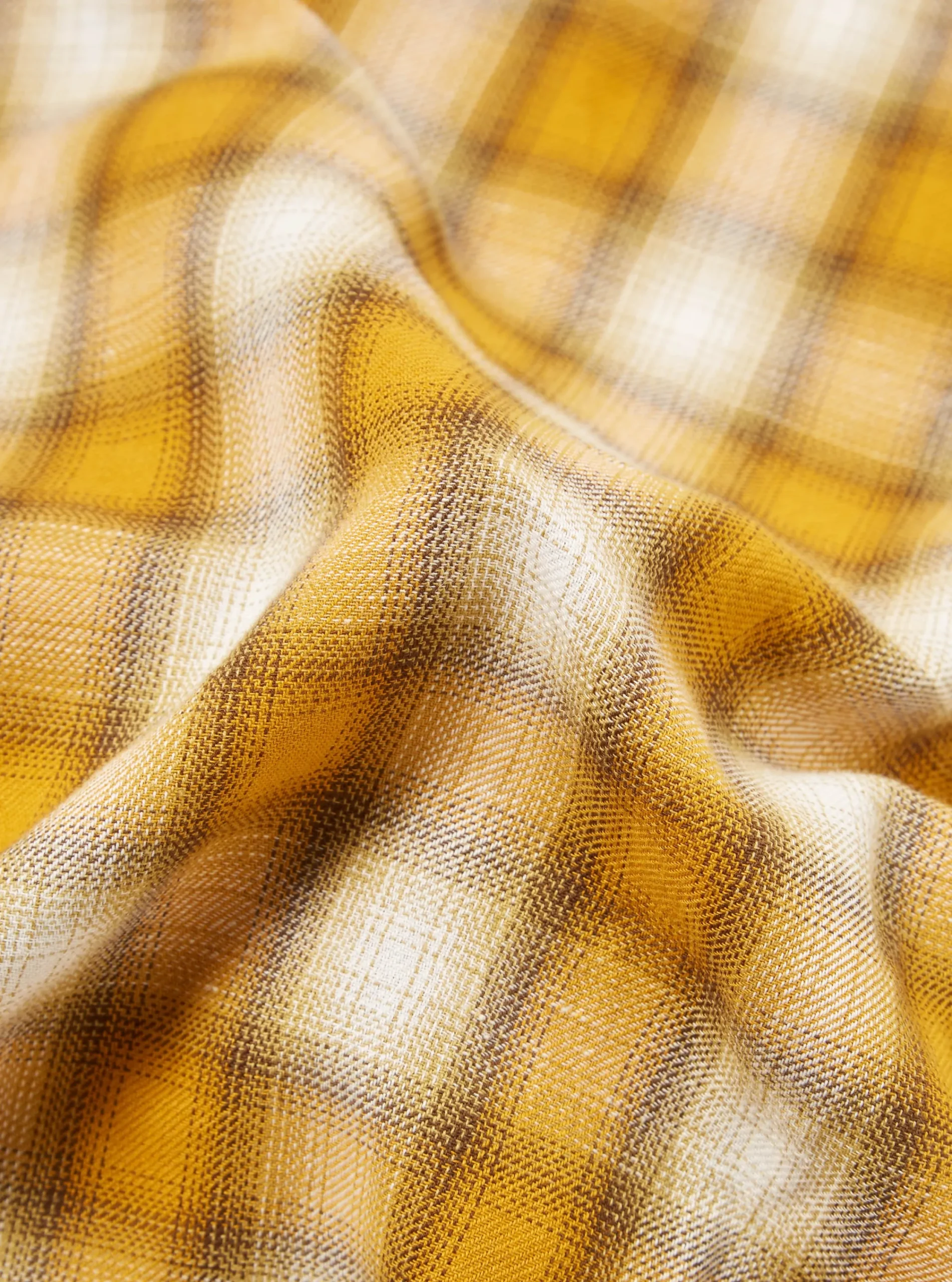 Clearance Pyjama Set In Mustard Shadow Check Men Nightwear.