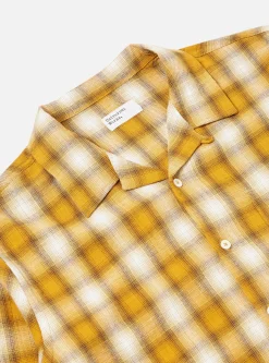 Clearance Pyjama Set In Mustard Shadow Check Men Nightwear.