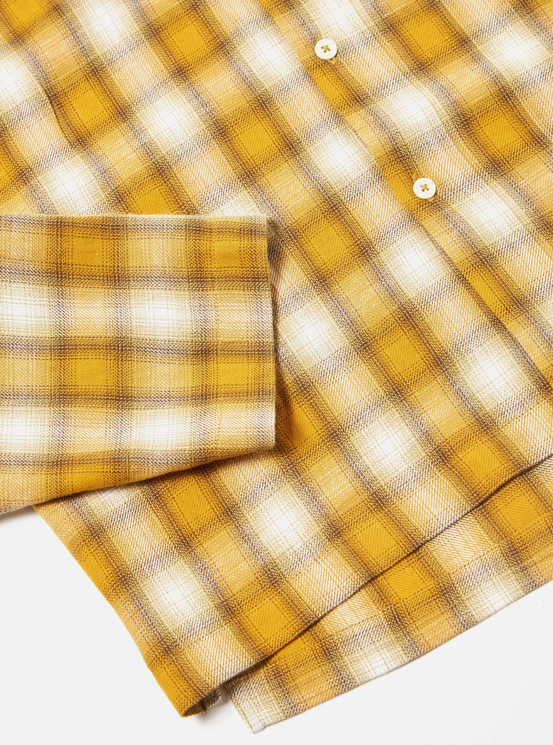 Clearance Pyjama Set In Mustard Shadow Check Men Nightwear.