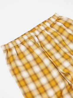 Clearance Pyjama Set In Mustard Shadow Check Men Nightwear.