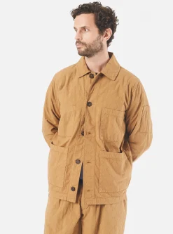 Sale Quilted Coverall Jacket In Cumin Cotton Men Jackets.