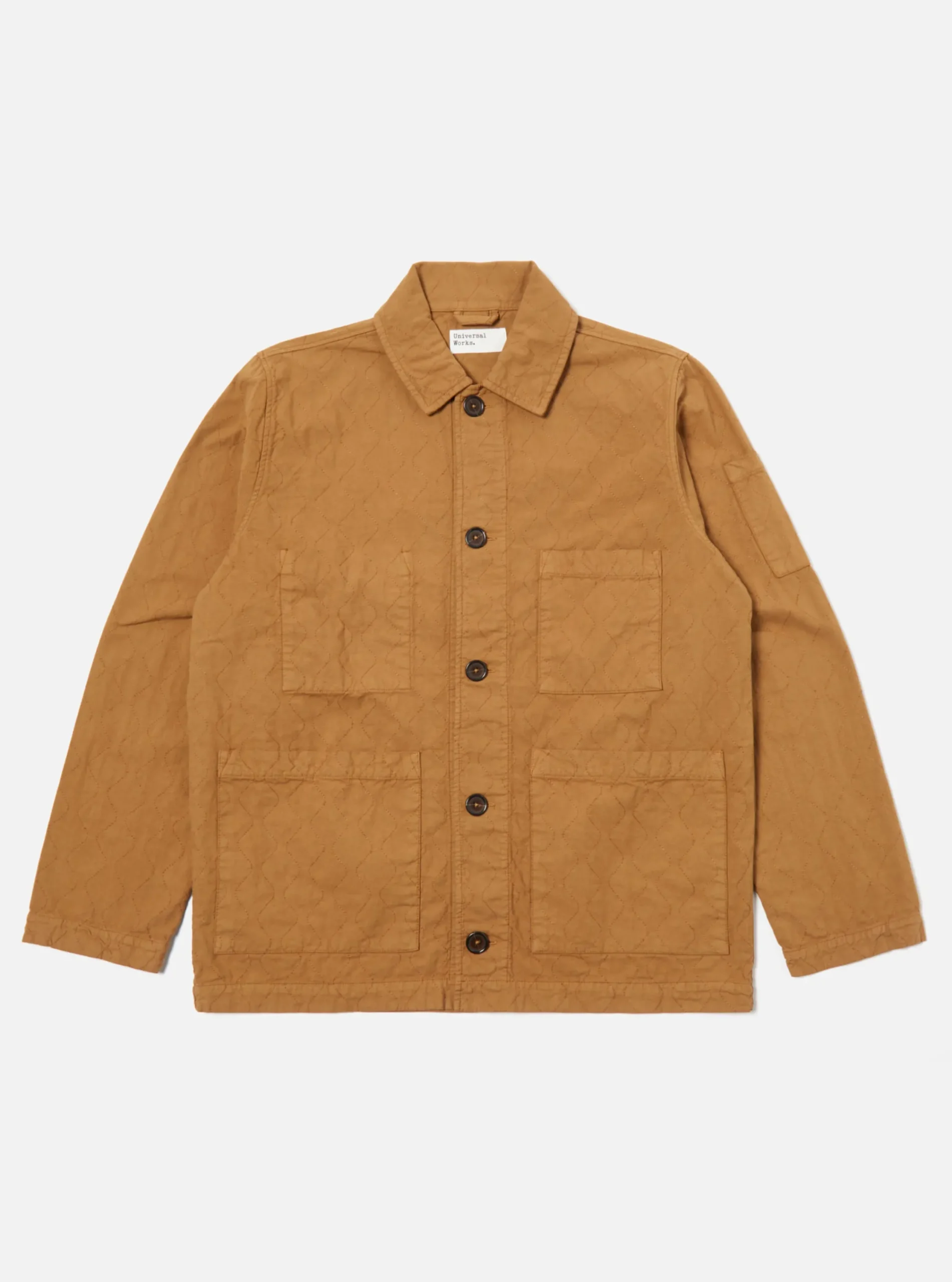 Sale Quilted Coverall Jacket In Cumin Cotton Men Jackets.