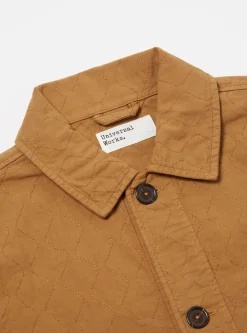 Sale Quilted Coverall Jacket In Cumin Cotton Men Jackets.