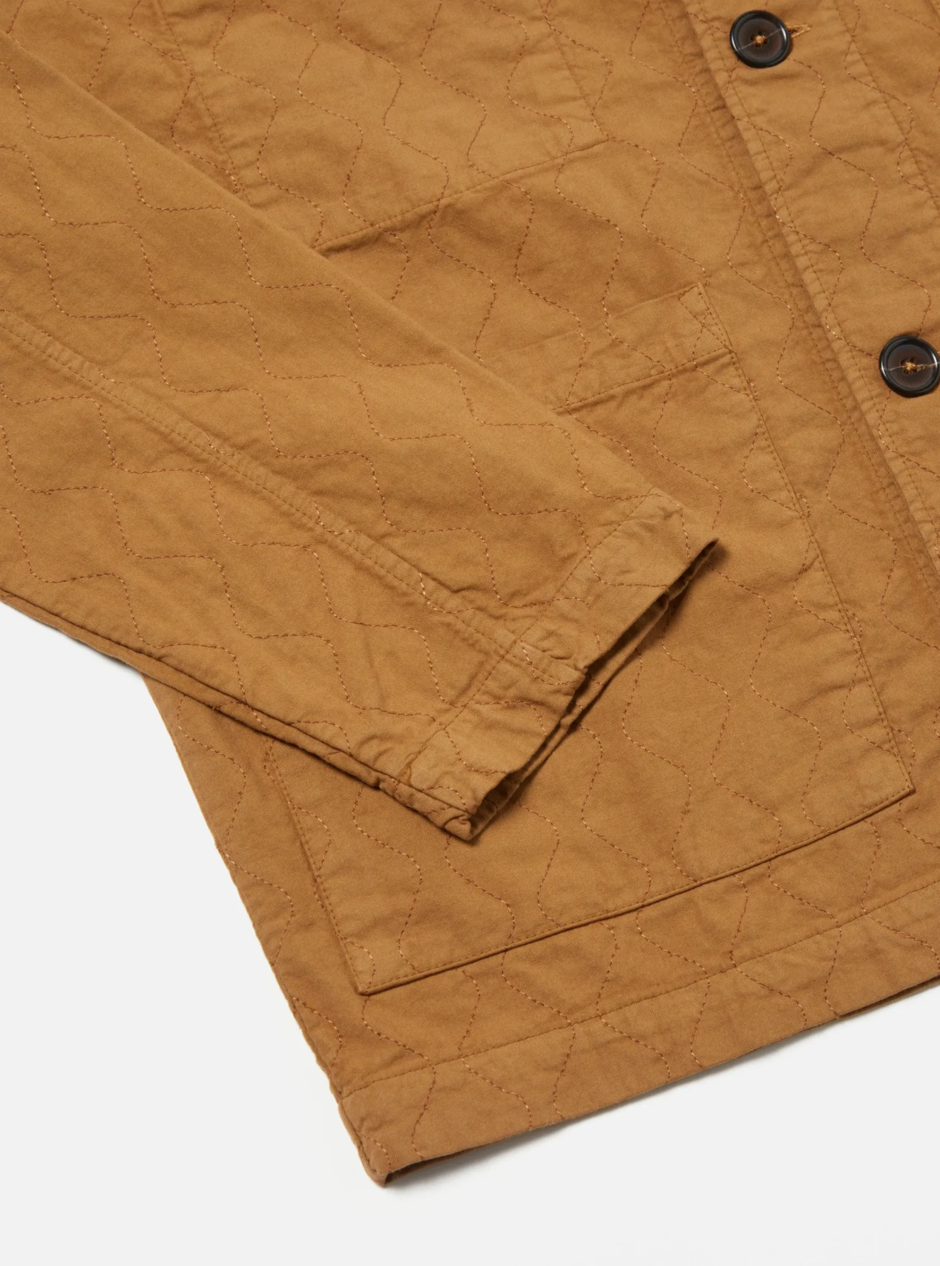 Sale Quilted Coverall Jacket In Cumin Cotton Men Jackets.