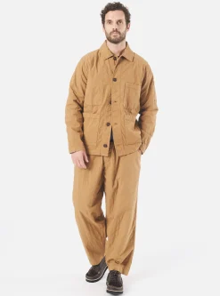 Sale Quilted Coverall Jacket In Cumin Cotton Men Jackets.