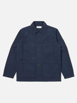 Best Quilted Coverall Jacket In Navy Cotton Men Jackets.