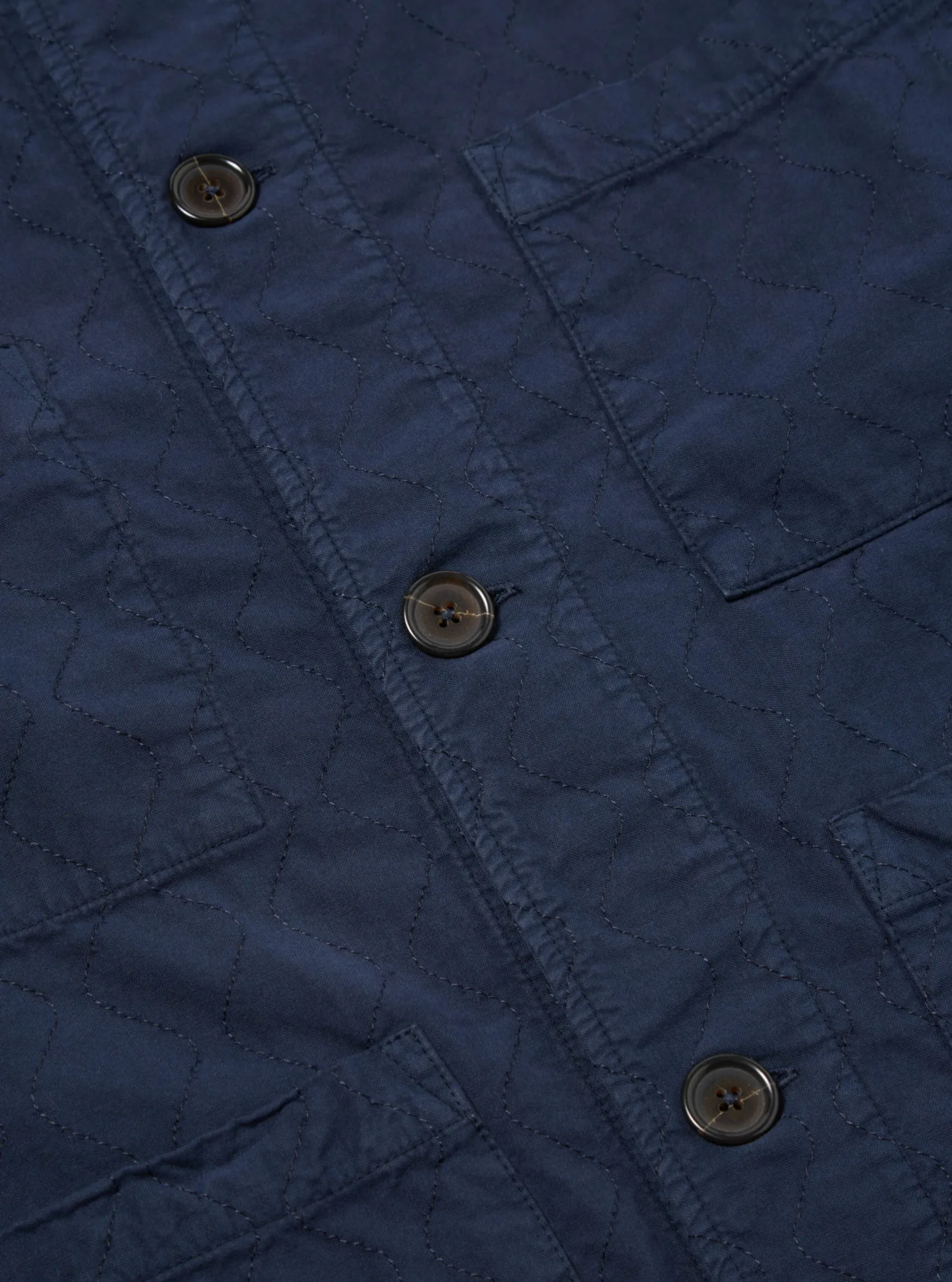 Best Quilted Coverall Jacket In Navy Cotton Men Jackets.