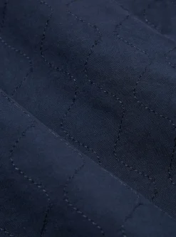 Cheap Quilted Kyoto Work Jacket In Navy Cotton Men Jackets.