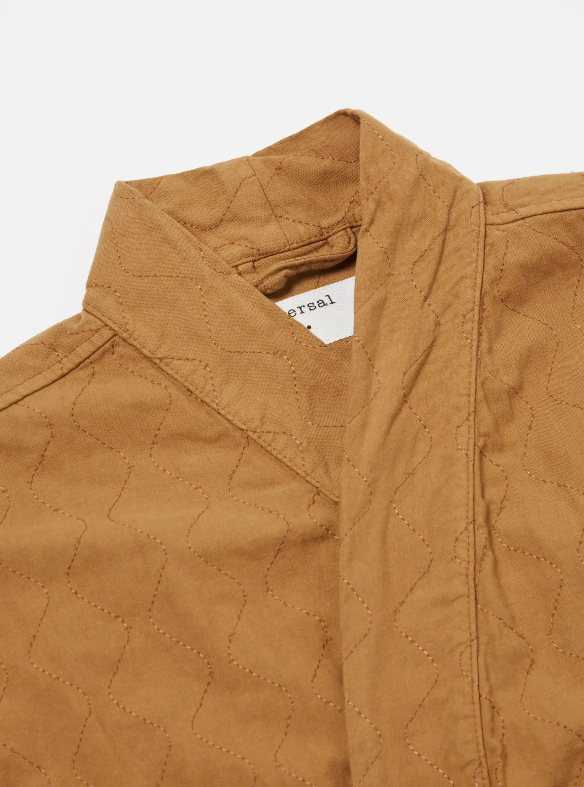 Clearance Quilted Kyoto Work Jacket In Cumin Cotton Men Jackets.